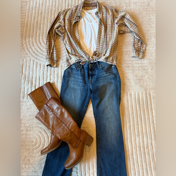 Y2K Calvin Klein Plaid Button-Down - Picture 12 of 13